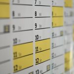 Calendario que recuerda la importancia de respetar los plazos en un despido disciplinario